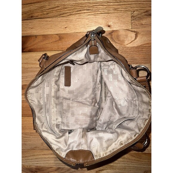 Bundle x Michael Kors Large Leather Camel Brown Tote Bag + Jet Set Crossbody Bag - Picture 5 of 15